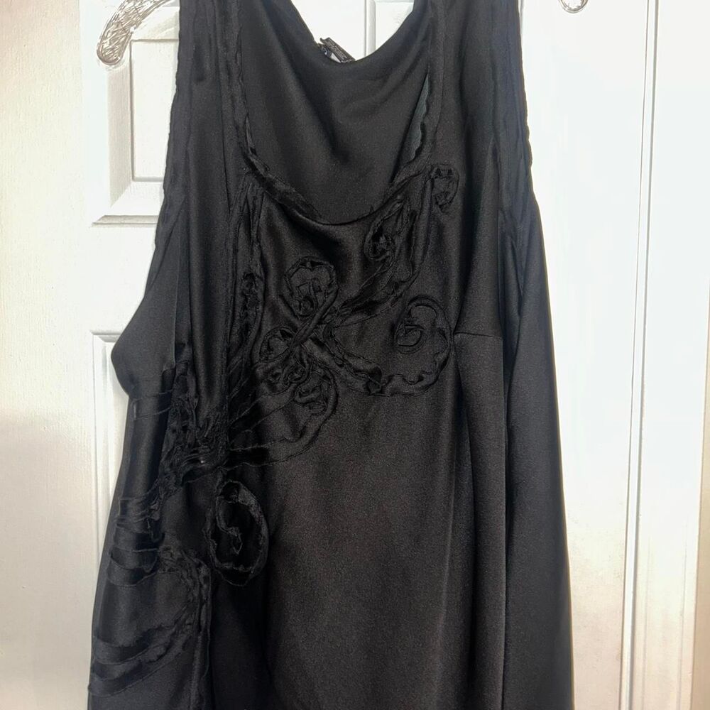 Spense Woman Satin Tank with ribbon detail 3XL
